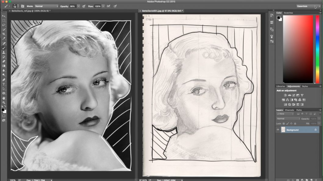 How To Draw A Portrait With Abstract Shapes