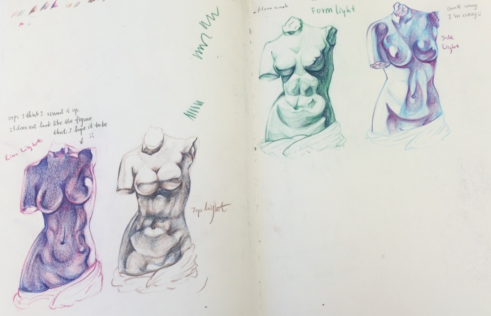 Jun's Sketchbook Drawings