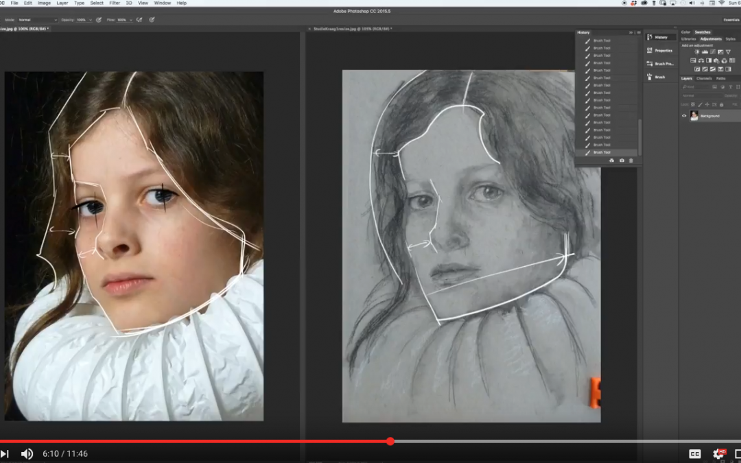 How To Draw A Portrait With Minimal Shadow Shapes