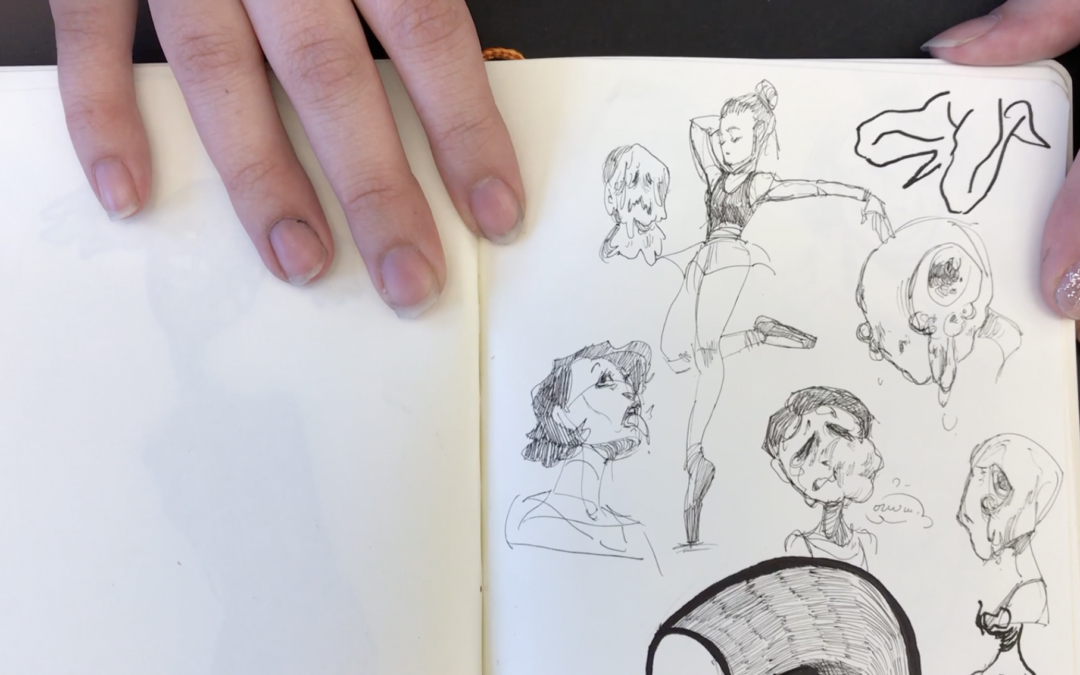 Emily’s Sketchbook – Part Two – With Elmo