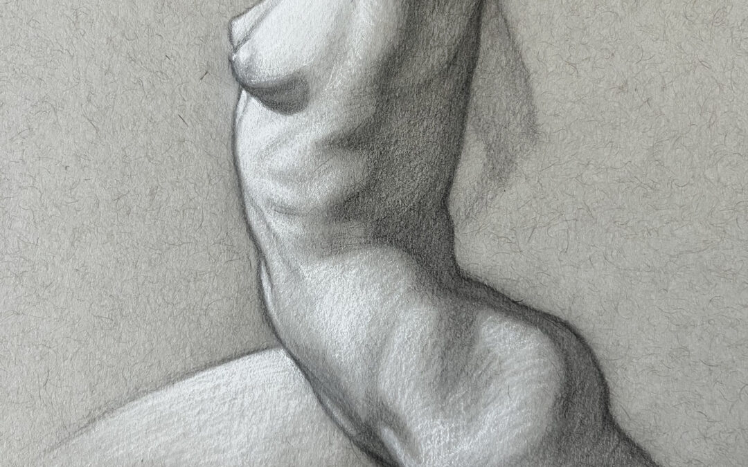 Drawing The Figure With White Charcoal – Livestream